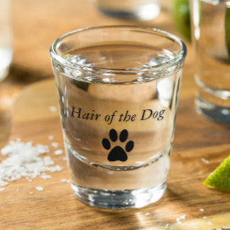Hair of the Dog Paw Print Schnapsglas