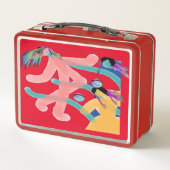 HAIR Retro Alte Schule Metall Brotdose (Rückseite)