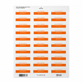Hair Salon Address Labels (Vorne)