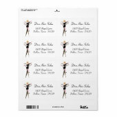 Hair Salon Address Labels (Vorne)