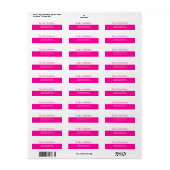 Hair Salon Address Labels (Vorne)