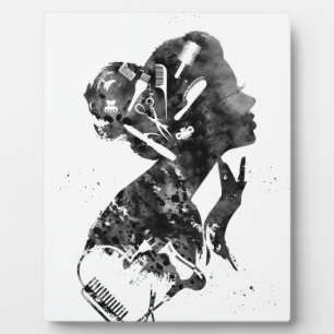 Hair Salon Art Fotoplatte