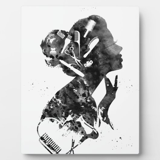 Hair Salon Art Fotoplatte (Vorderseite)