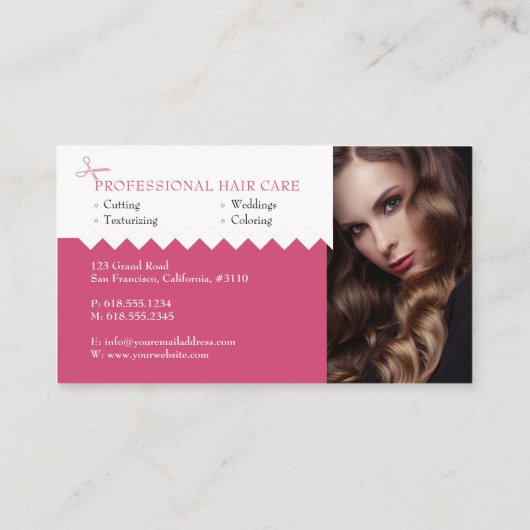 Hair Salon | BERUFLICH Visitenkarte (Rückseite)