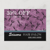Hair Salon Business Advertising Postkarte (Vorderseite)