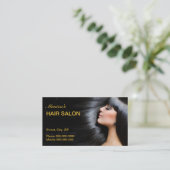 Hair Salon Business Card Terminkarte (Stehend Vorderseite)