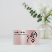 Hair Salon Business Card Terminkarte (Stehend Vorderseite)