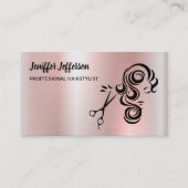 Hair Salon Business Card Terminkarte (Vorderseite)