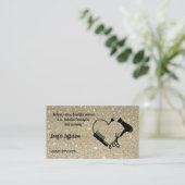 Hair Salon Business Card Terminkarte (Stehend Vorderseite)
