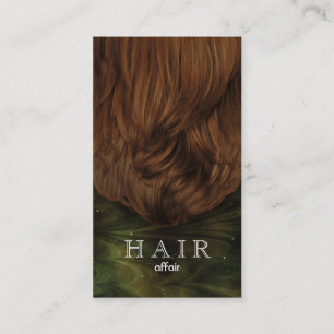 Hair Salon Business Cards Green Black Visitenkarte