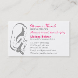 Hair Salon Business Cards Terminkarte