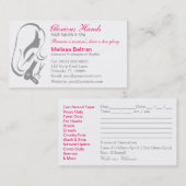 Hair Salon Business Cards Terminkarte (Vorne/Hinten)
