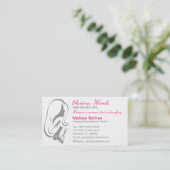 Hair Salon Business Cards Terminkarte (Stehend Vorderseite)