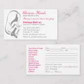 Hair Salon Business Cards Terminkarte (Vorne/Hinten)