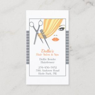 Hair Salon Business Cards Visitenkarte