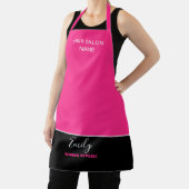 Hair Salon Company Name Mitarbeiter Job Pink Schwa Schürze (InSitu)