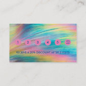 Hair Salon Customer Loyalty Business Card Terminkarte (Rückseite)