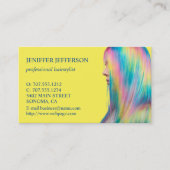 Hair Salon Customer Loyalty Business Card Terminkarte (Vorderseite)