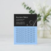 Hair Salon Danke Postcard Postkarte (Stehend Vorderseite)