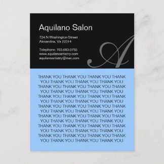 Hair Salon Danke Postcard Postkarte