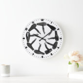 Hair Salon Decorative Wall Clock Große Wanduhr (Zuhause)