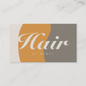Hair Salon Earth Tones Rustic Visitenkarte (Vorderseite)