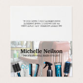 Hair Salon | Hair Stylist Tools Visitenkarten (Außenseite Aufgefaltet)