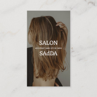 Hair Salon Hair Stylistin Business Card Visitenkarte