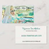 Hair Salon Make up Artist Glamour Business Card Visitenkarte (Vorne/Hinten)