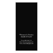 Hair Salon Menu Rack Cards Werbekarte (Hinten)