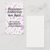 Hair Salon Pattern | Frauen Schönheit Visitenkarte (Vorne/Hinten)