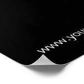 HAIR Salon Poster Wellness-Center Schwarz & Weiß W (Ecke)