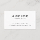 Hair | Salon Shears | STYLIST Visitenkarte (Rückseite)