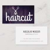 Hair | Salon Shears | STYLIST Visitenkarte (Vorne/Hinten)