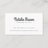 Hair | Salon Shears Visitenkarte (Rückseite)