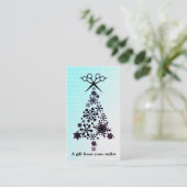 Hair salon styist holiday couon gift card xmas rabattkarte (Stehend Vorderseite)