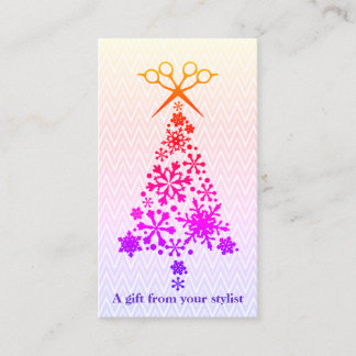 Hair salon styist holiday couon gift card xmas rabattkarte