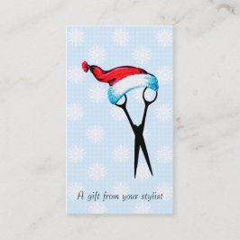 Hair salon stylist holiday coupon gift card xmas