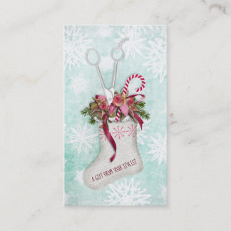 Hair salon stylist holiday coupon gift card xmas