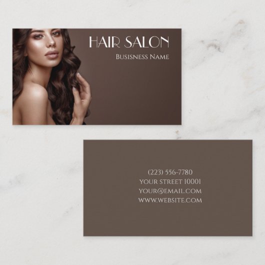 Hair Salon Visitenkarte (Vorne/Hinten)