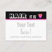 Hair Salon Visitenkarte (Rückseite)