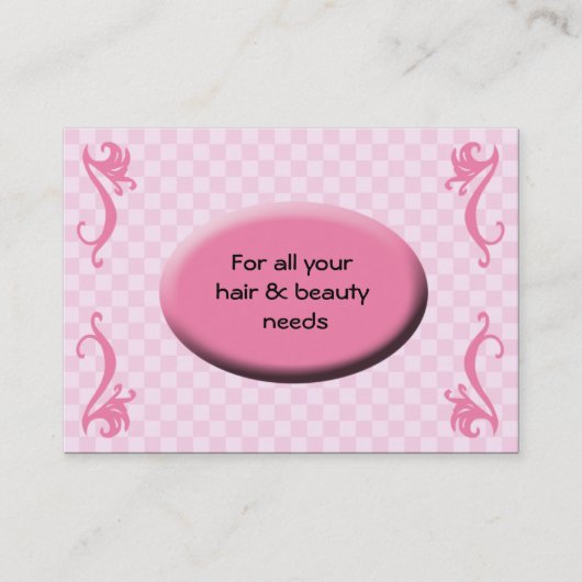Hair Salon Visitenkarten Terminkarte (Vorderseite)