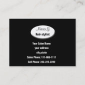 Hair Salon Visitenkarten Visitenkarte (Rückseite)