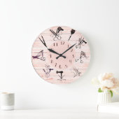 Hair Salon Wall Clock Große Wanduhr (Zuhause)