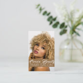 Hair Salon Wellness-Center Beauty Visitenkarte (Stehend Vorderseite)