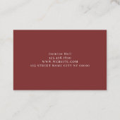 Hair Salon Wellness-Center Beauty Visitenkarte (Rückseite)