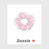 Hair Scrunchie Aufkleber (Blatt)