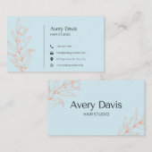 Hair Studio Business Cards Visitenkarte (Vorne/Hinten)