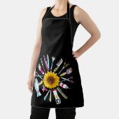 Hair Styist Barber Tools Floral Schürze (InSitu)