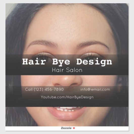 Hair Styling-Firmenwerbung Aufkleber (Blatt)